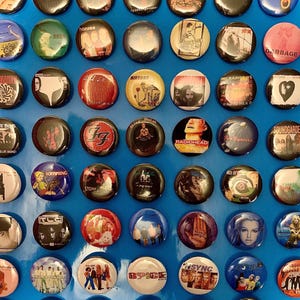 80s/90s/00s Band Pinback Buttons, Alternative Rock Music Badges