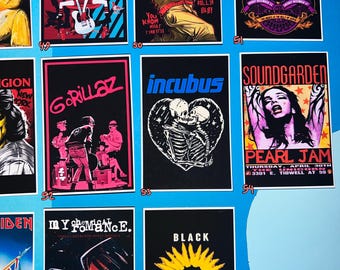 Nu Metal, 2000's Rock Posters, Matte Finish, Magnet Cardstock