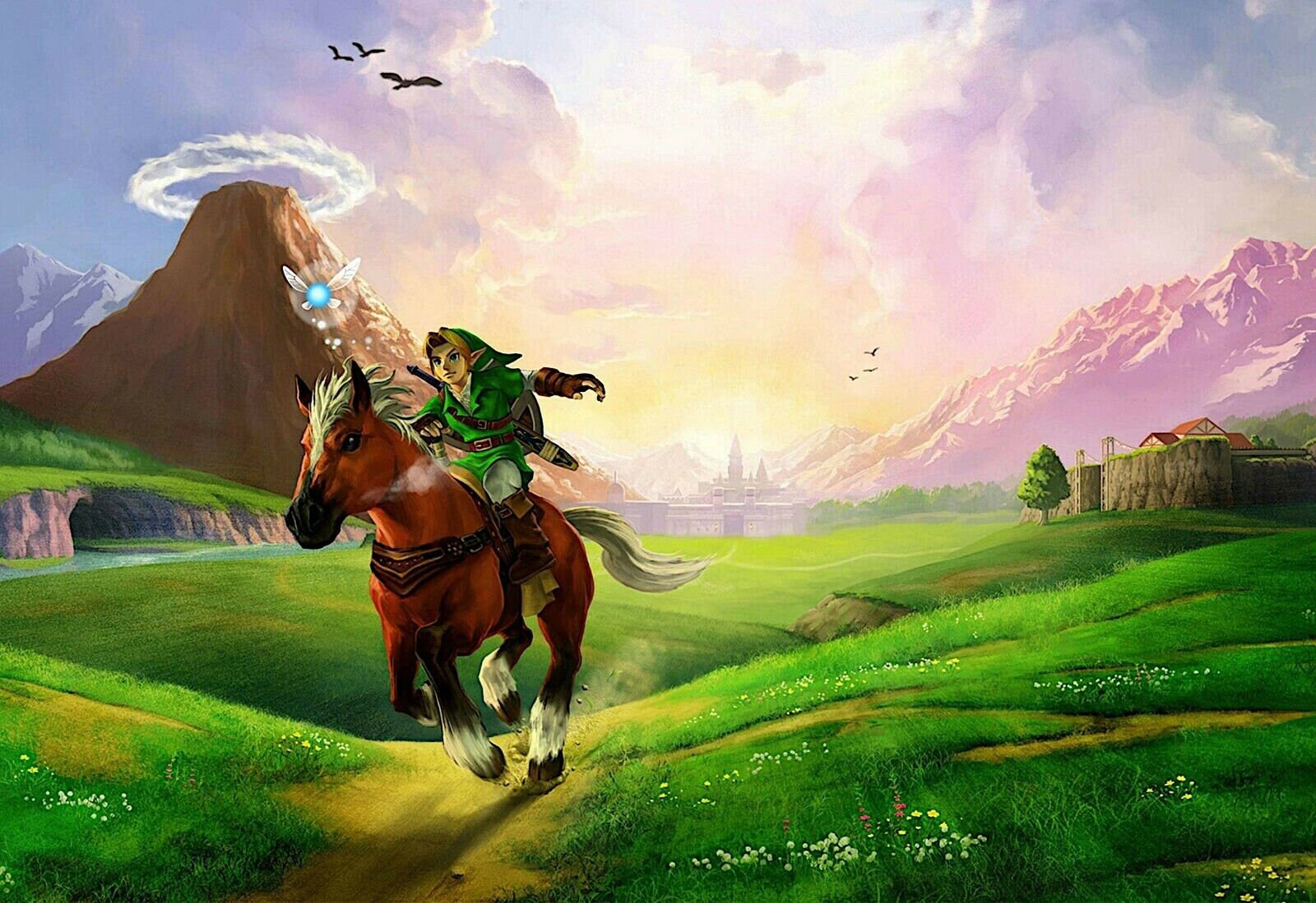Legend of Zelda Ocarina of Time Gaming Large Poster Art Print Etsy UK