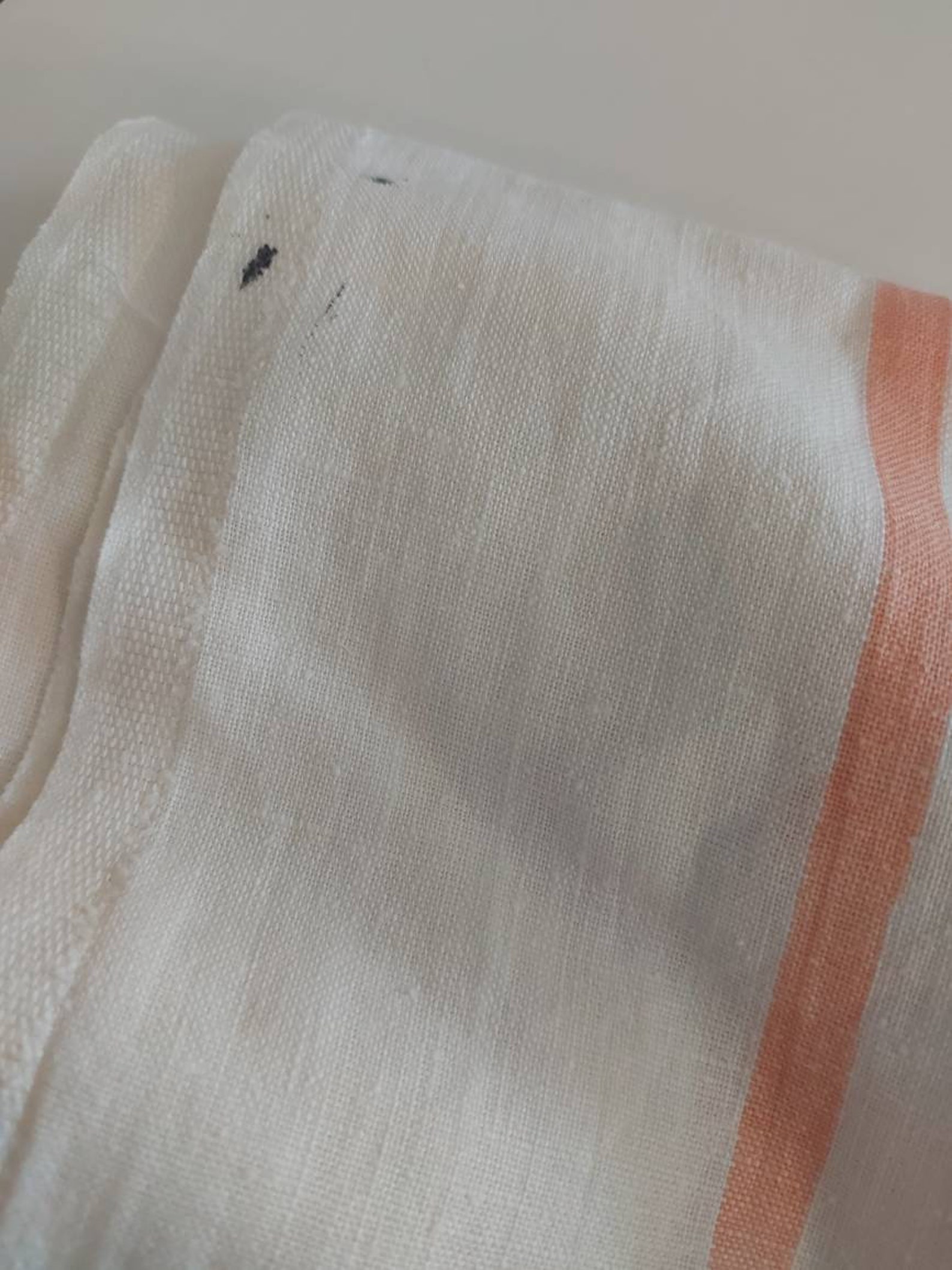 Vintage rustikales Leinenblech gestreift unbenäht. Russische | Etsy