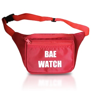 Lifeguard Fanny Pack Red Fanny Pack Bae Watch Waist Bag Bum Bag Hip Pack