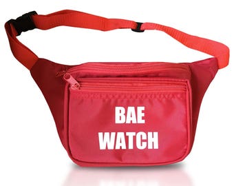 Lifeguard Fanny Pack Red Fanny Pack Bae Watch Waist Bag Bum Bag Hip Pack