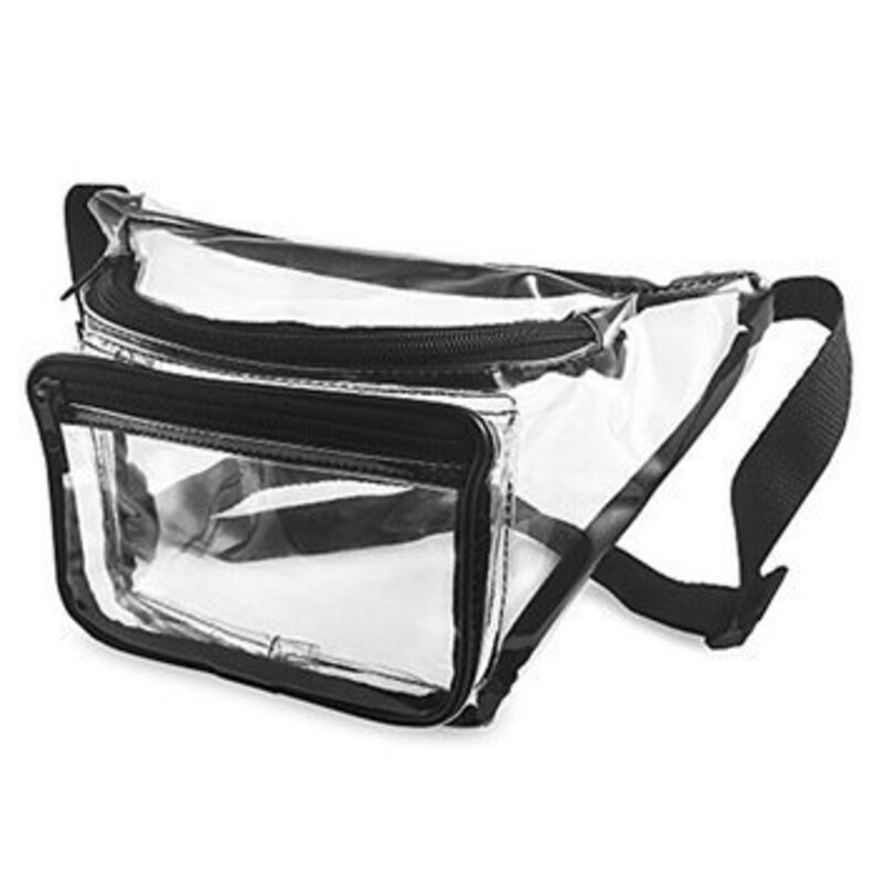 clear stadium fanny pack