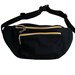 Fanny Packs For Women | Black Fanny Pack Bum Bag | Black and Gold Fanny Pack | Canvas Fanny Pack | Fanny Pack For Woman 