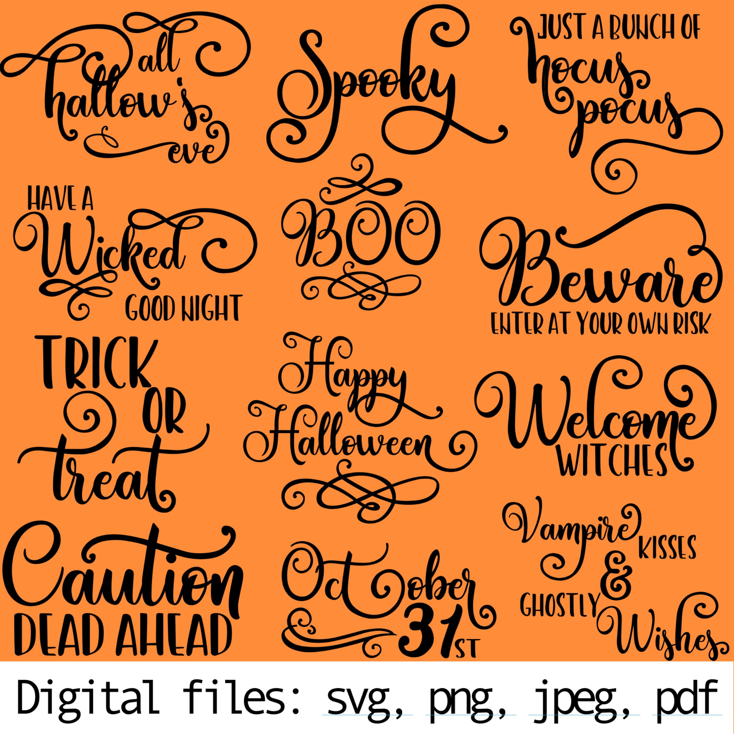 Decorative Words Svg Bundle 4 Pack Includes Christmas Words Etsy