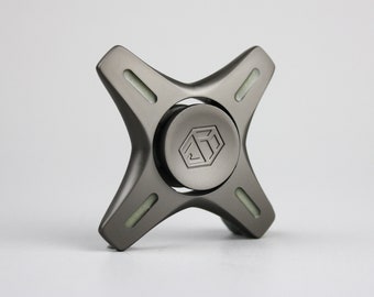 Mecha X-Wing fidget spinner - quad gunmetal glow in the dark