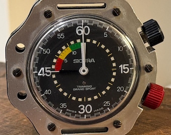 Sicura vintage Olymic tableau de bord mécanique chronomètre vintage sport rallye course montre de poche rare
