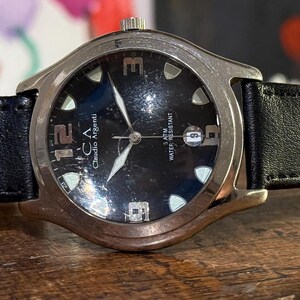Quartz Bubble Watch 42mm Claudio Argenti Superb Design with Stunning Bubble Glass Lens