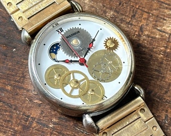 Madison vintage rare electro mechanical crazy design men watch