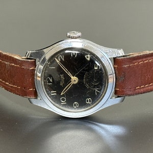 Vintage Kienzle Military Watch 30mm Black Dial Superb Condition Classic Men's Timepiece