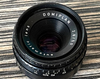 Vintage Domiplan 50mm f/2.8 Camera Lens – Classic Manual Focus