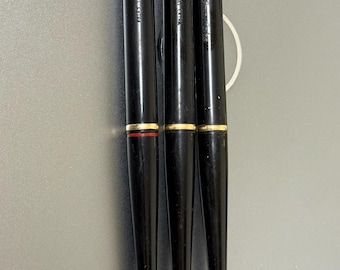 Penna a sfera con piume, inchiostro nero, vintage, con penna a sfera