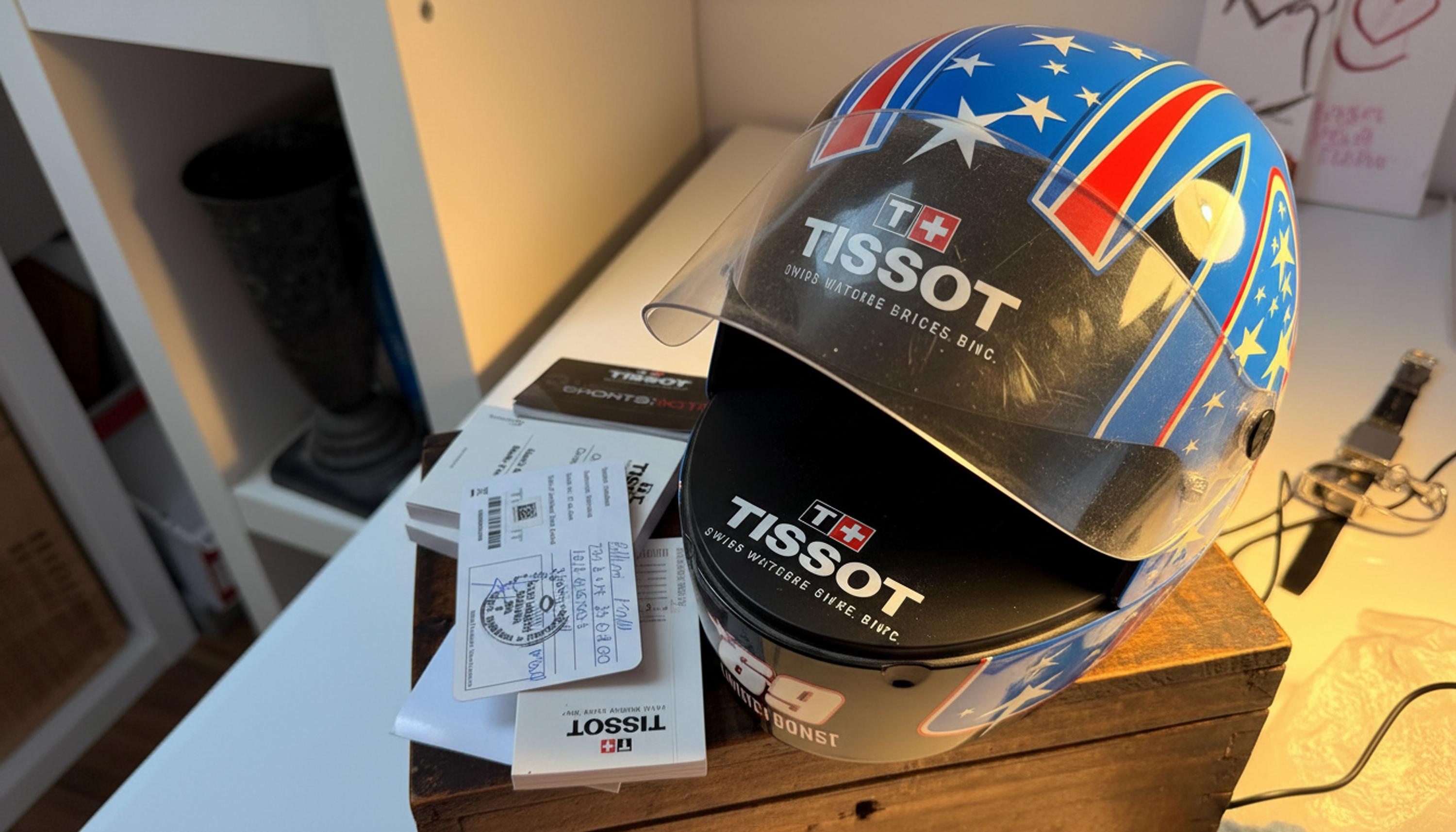 Helmet Watch Box, Tissot 69 Limited Edition Niky Hayden Display