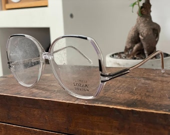 Vintage Fratelli Loza Brillengestell Retro Großes Design, Stil der 1970er Jahre, seltene klassische Sonnenbrille, nostalgisches Modeaccessoire, Geschenkidee