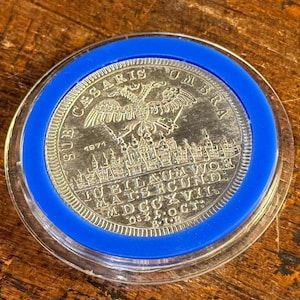 Germany Worms 1717 Half Thaler Silver Restrike Bicentenary of the Reformation Coin, Historic 18th Century German Collectible Coin