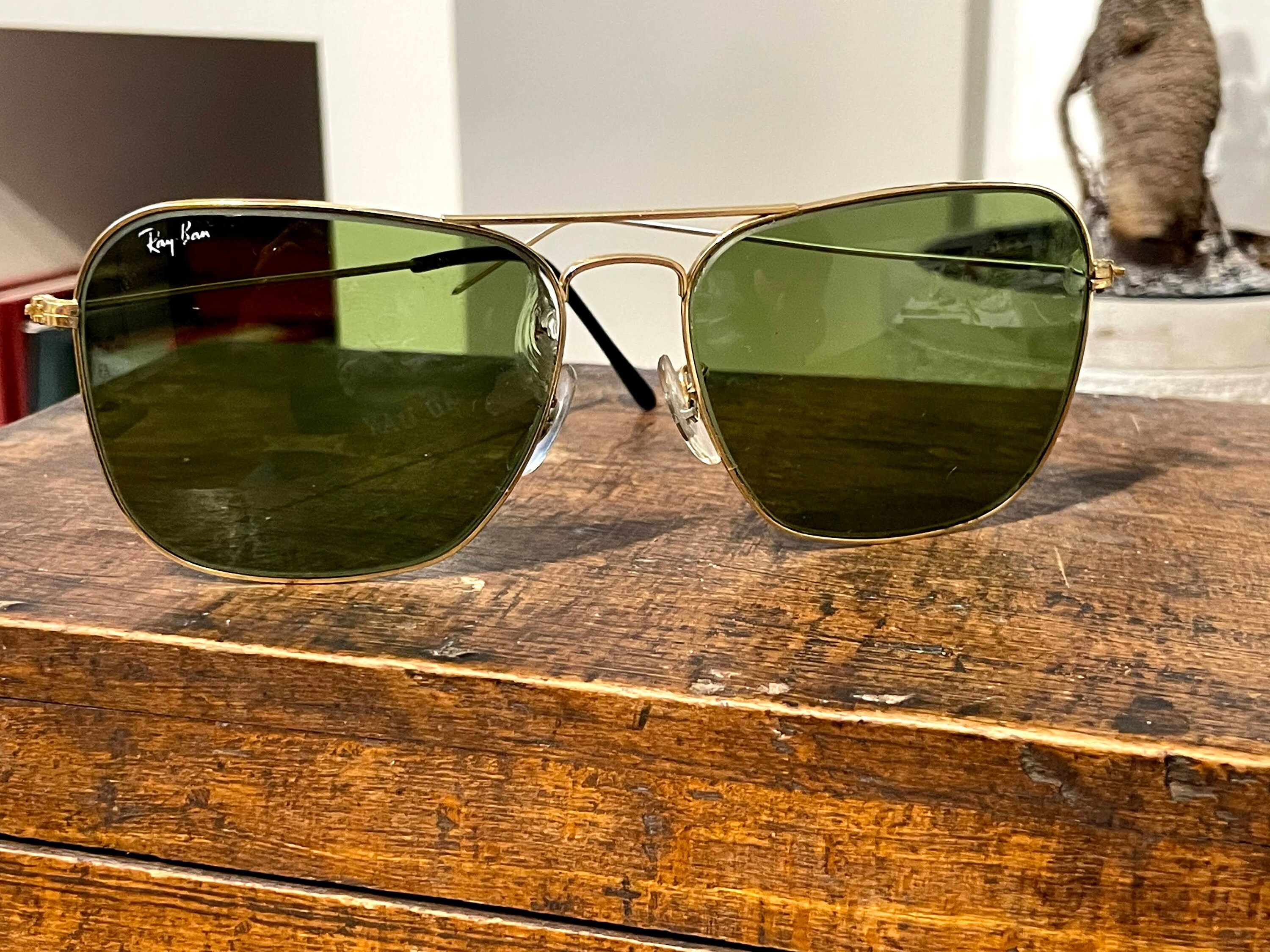 RayBan BAUSCH LOMB Aviator SUNGLASSES 1960'S Caravan 58mm Etsy