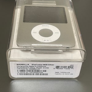 For Collectors Only Sealed Apple iPod Nano A1236 8GB Silver 3rd Gen  (MA980LL/A)