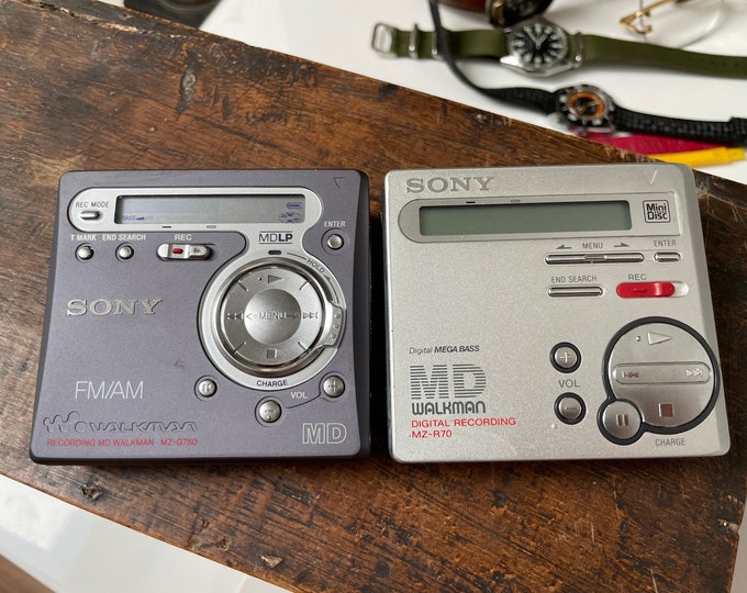 Sony Walkman Minidisc MZG750 MZR70 Vintage Md Etsy