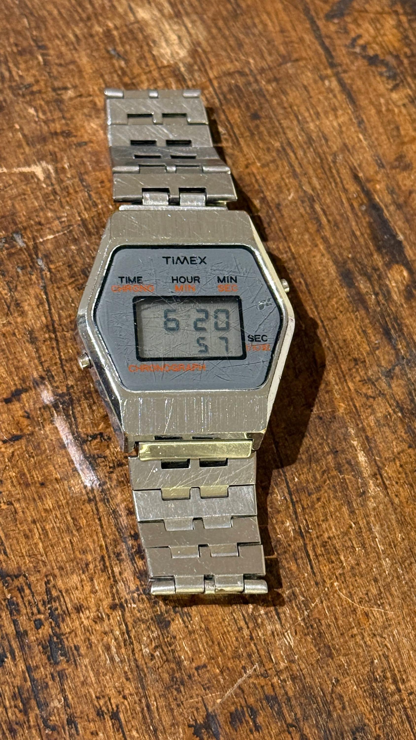 Times Led Watch Timex Lcd Led Watch Vintage Hexagonal 3h 36mm - Etsy