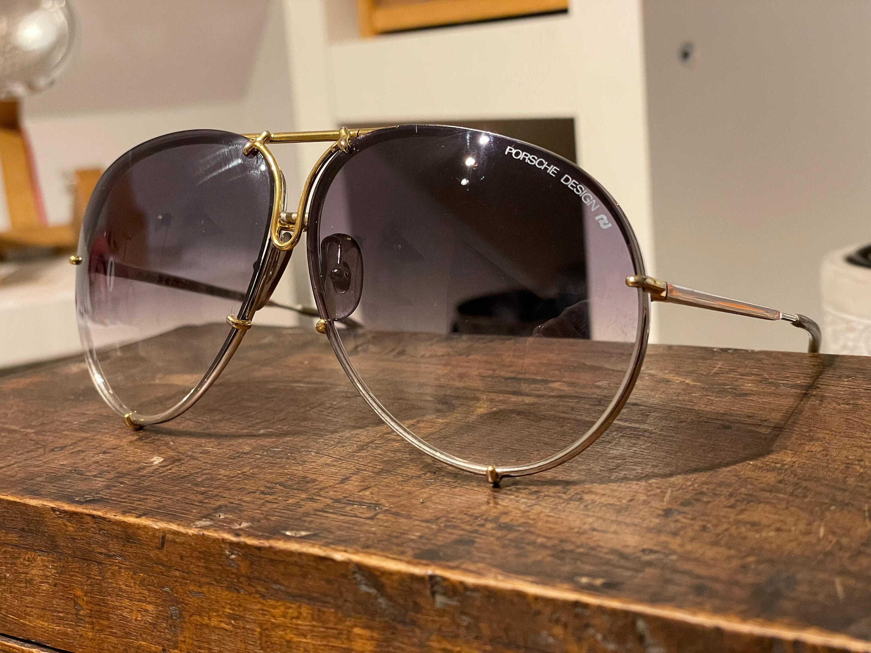 Porsche Design Carrera Sunglasses 5621 Vintage Steel Gold - Etsy Australia
