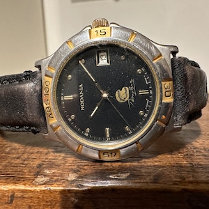 Montre homme Rodania Diver Thierry Boutsen, 1980 eta mouvement