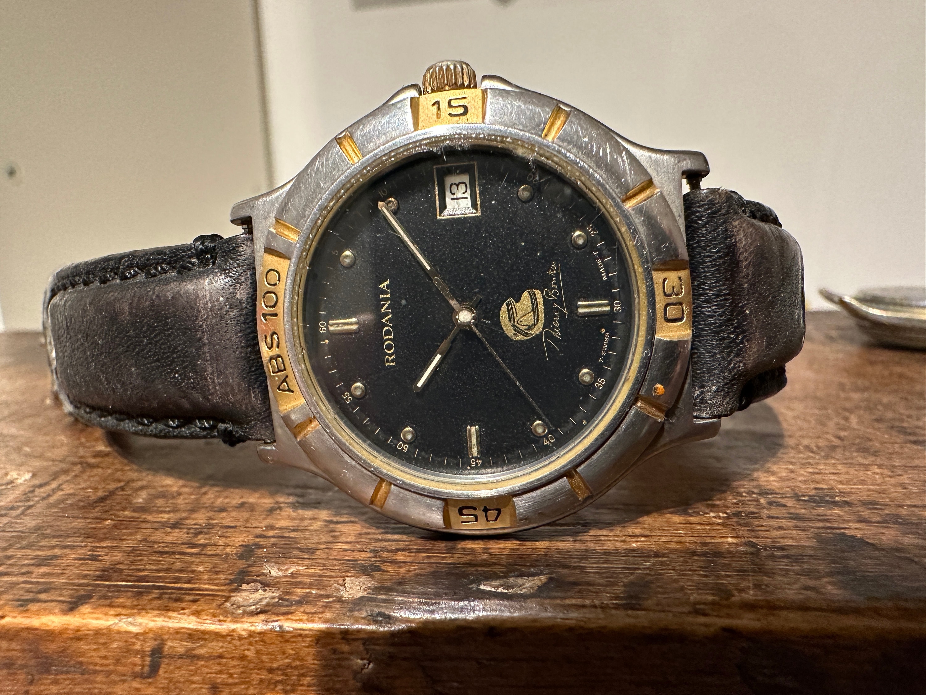 Rodania Diver heren horloge Thierry Boutsen 1980 eta uurwerk swiss made formule 1 racen Etsy Belgie
