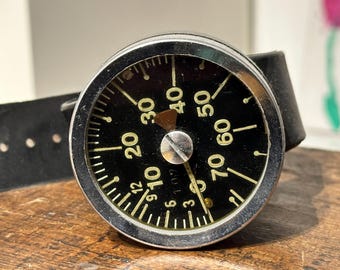 Reloj de pulsera para buceador con medidor de profundidad, modelo G5 militar de 1989, brújula, hallazgo poco común.