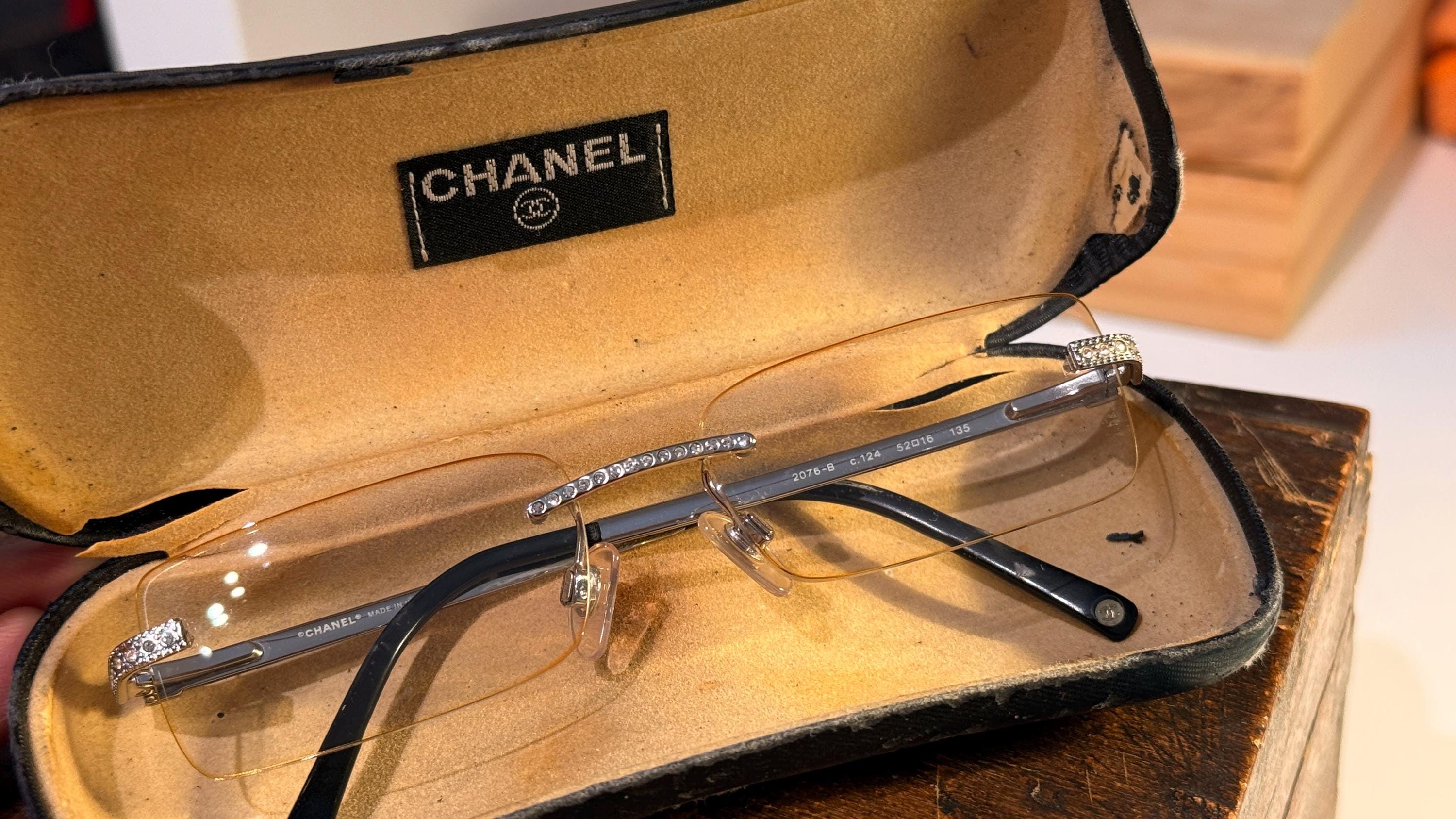 Rimless chanel sunglasses - Etsy Polska
