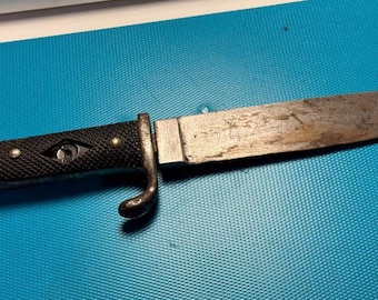 Vintage Boy Scout Knife Collectible Germany Knife, Pocket Knife with Leather Handle, Outdoor Camping Knife, Vintage Military Knife