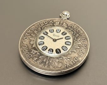 Angel Pocketwatch, Silver Mechanical Manual-wind Design With 1780