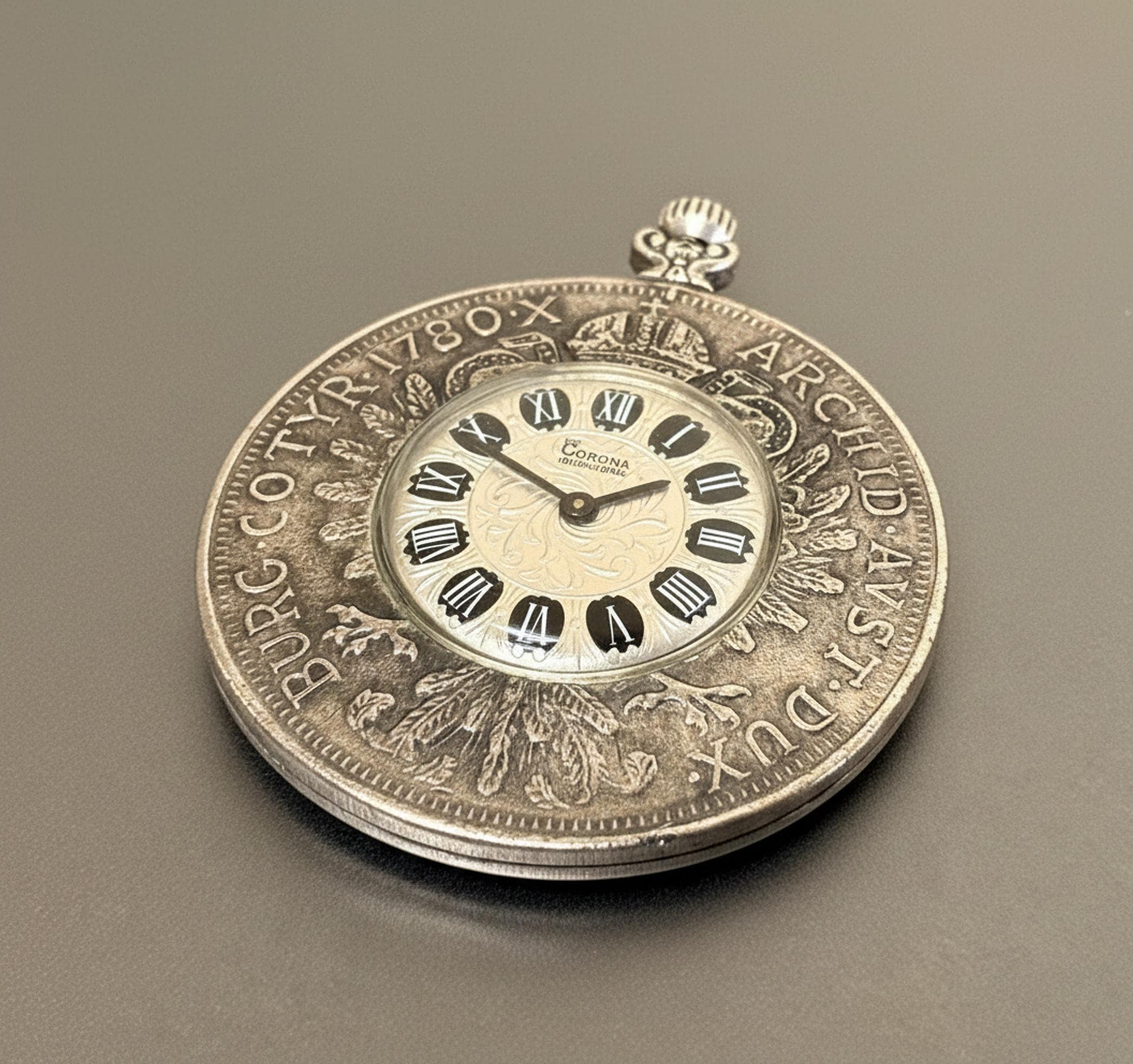 Angel Pocketwatch, Silver Mechanical Manual-wind Design With 1780 Angel Pocketwatch, Silver Mechanical Manual-wind Design With 1780