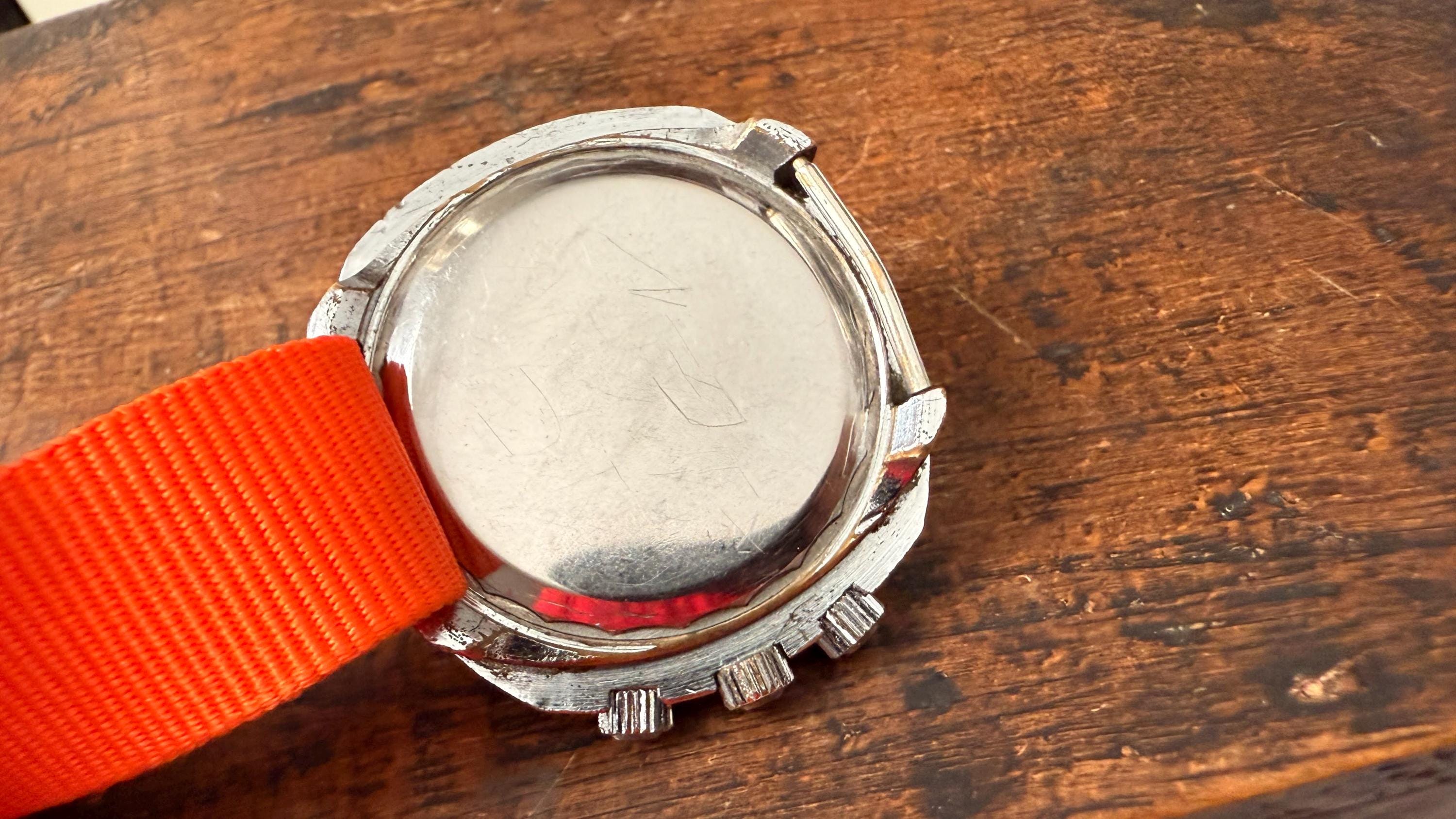 Montre Vintage Guilde Reglex En Bois - Mouvement Mécanique Manuel - Cadran Et Bracelet Marron - Années 1970