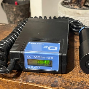 Riken Keiki O2 Monitor OX-87 with Japan Made Sensor - Portable Oxygen Analyzer for Accurate Gas Measurement & Safety Monitoring