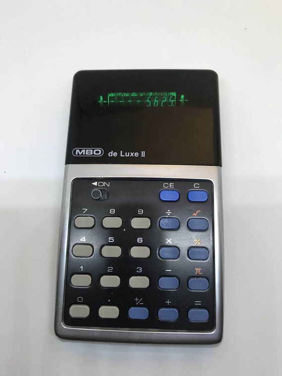 Calcolatrice tascabile vintage MBO de Luxe II led lcd modello raro -   Italia