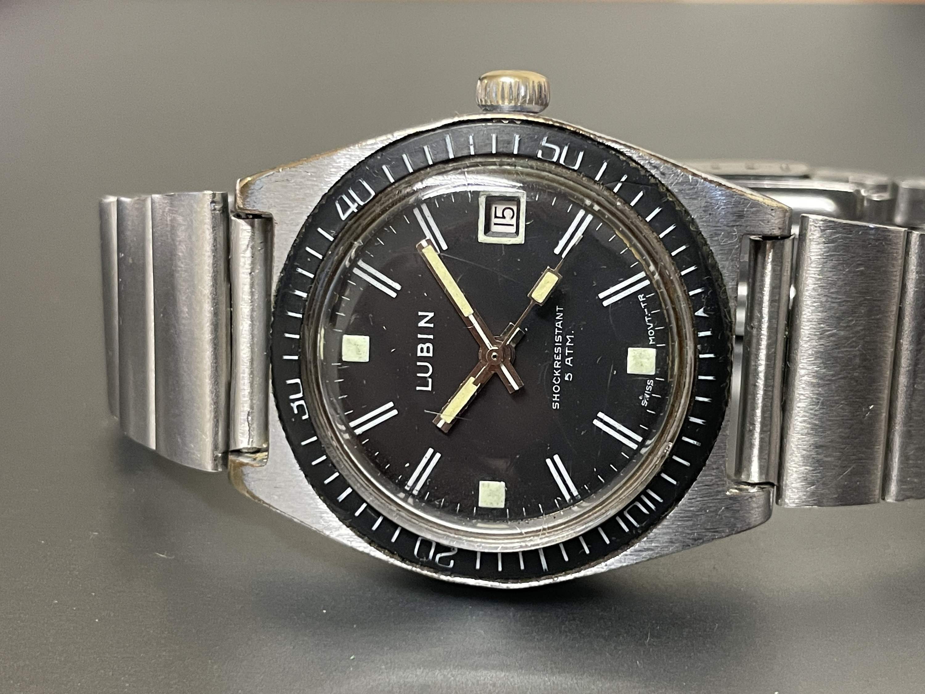Montre vintage BUSER FRÈRES, années 50, 37,5 mm, cal. 180, en état de fonctionnement et révisée - France