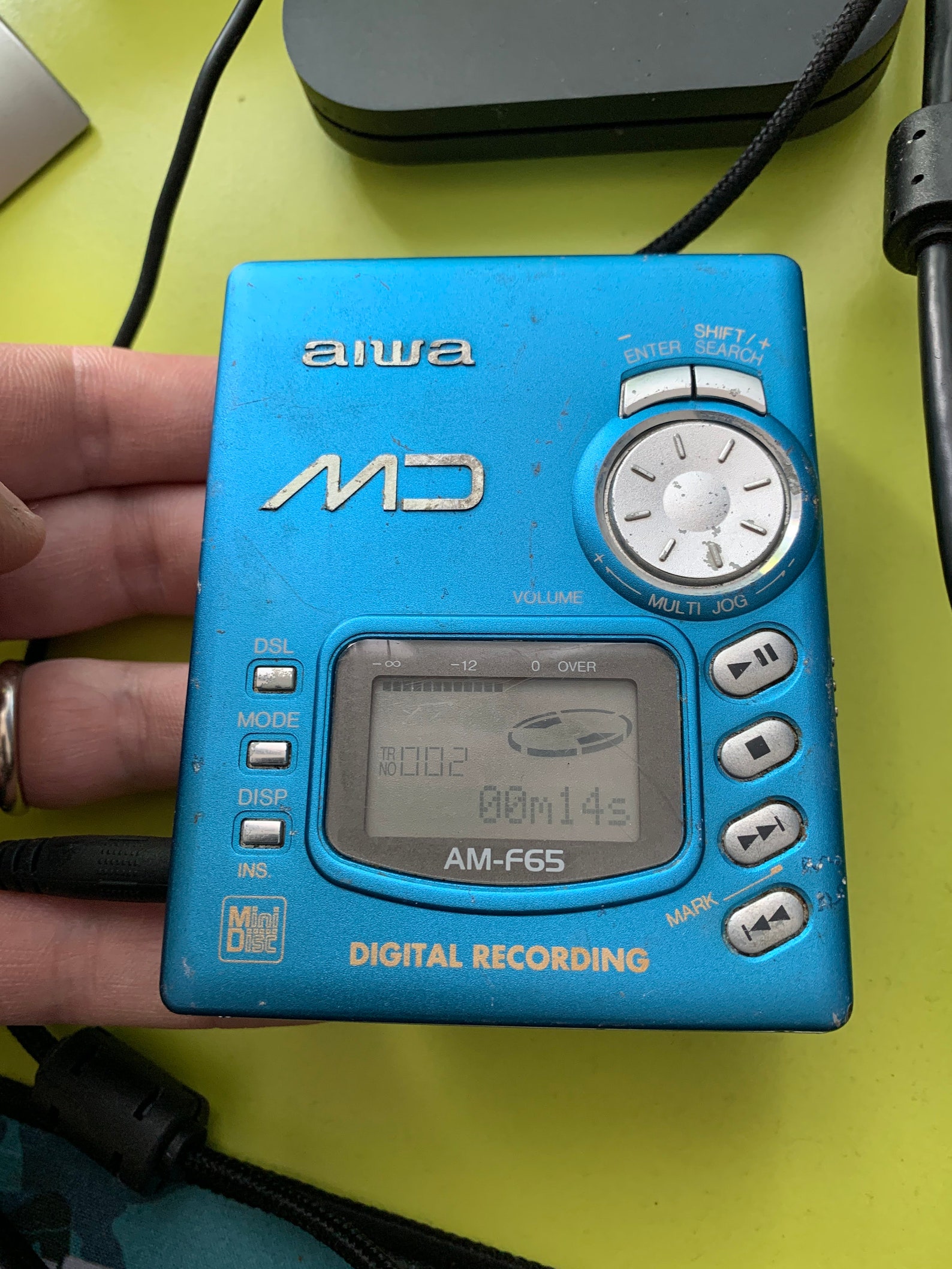 Aiwa md player vintage walkman AMF65 personal recording mini Etsy