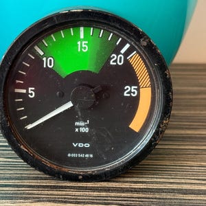 VDO Techimetre Rev Counter 12V for OM366 Engine 0035424616 Tachometer Gauge Replacement vintage