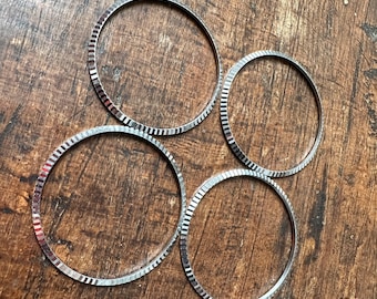 Fluted Bezel Ring for Tudor Rolex Vintage Watches, Classic Watch Accessory, Stainless Steel Replacement Part, Luxury Timepiece