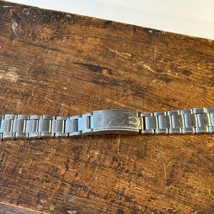 Genuine Omega Stainless Steel 20mm Bracelet Band with Rivet & Deployment Clasp - Rare Accessory for Watch Lovers