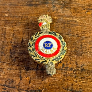 Vintage Rare Maire France Draco Pin Medal | Collectible Antique Badge | Unique Gift for History Buffs & Medal Enthusiasts
