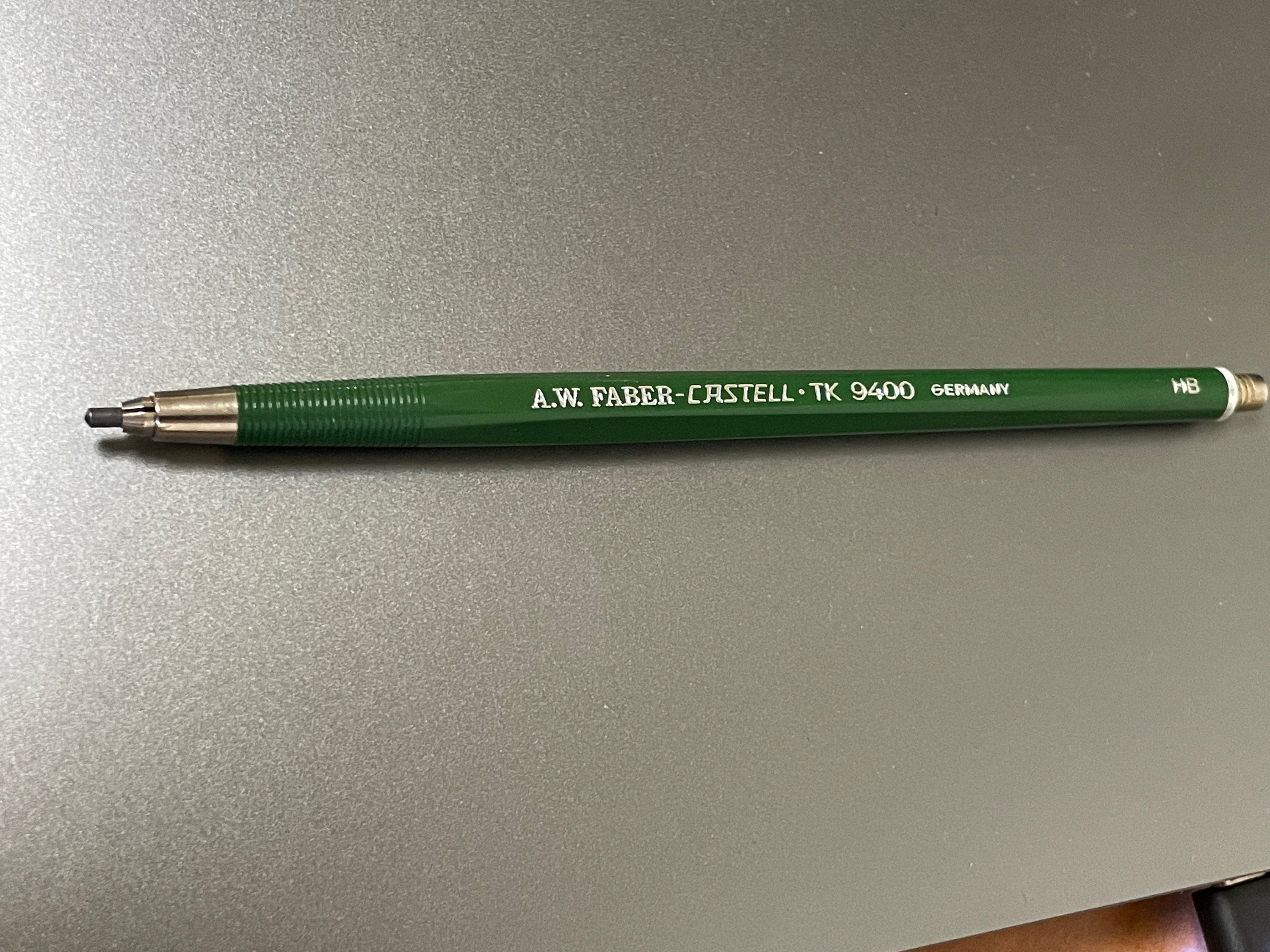 A.W. Faber Castell TK 9400 Clutch Pencil GERMANY HB Green vintage