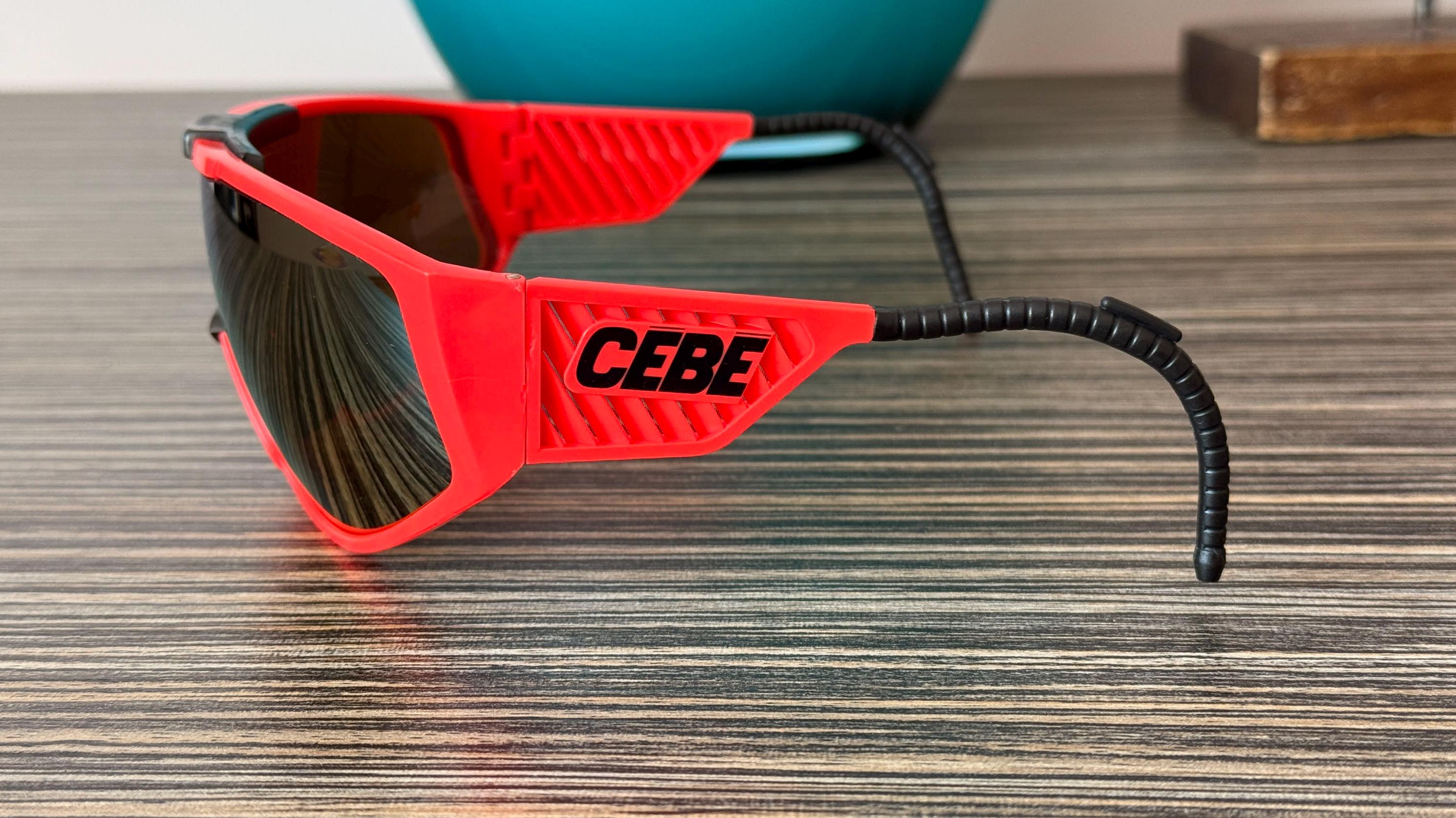 ヴィンテージ CEBE 2000 スポーツサングラス オレンジ バイク スキー