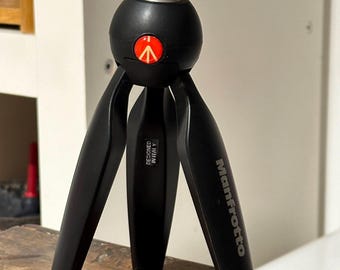 Trípode Manfrotto PIXI Mini, negro, soporte portátil para cámara