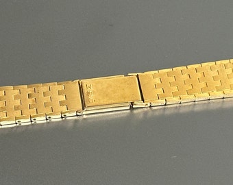 18mm Vintage Gold Filled Watchband Metal Watchband Spanish