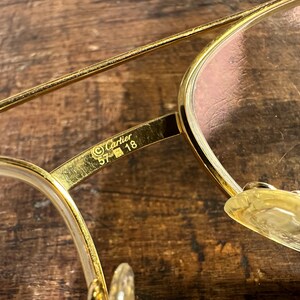 Cartier Glasses Frame Gold & Metal Aviator - Superb Quality Sunglasses, Luxury Eyewear, Fashion Accessory image 4