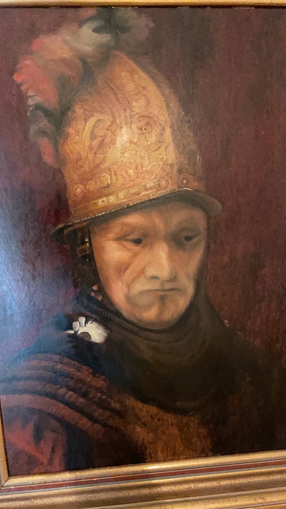Antik Nach Rembrandt Mann mit dem goldenen Helm Etsy Antik Nach Rembrandt Mann mit dem goldenen Helm Etsy