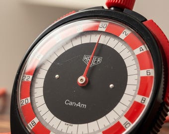 Vintage Heuer Trackmate Mechanical Stopwatch Dashboard Rally Dash