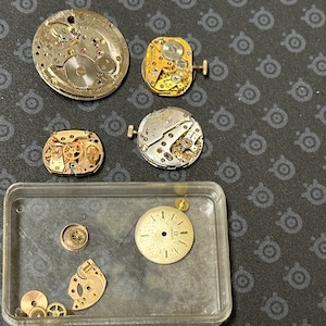 Omega Eterna Tissot watch movements rare spares repair joblot