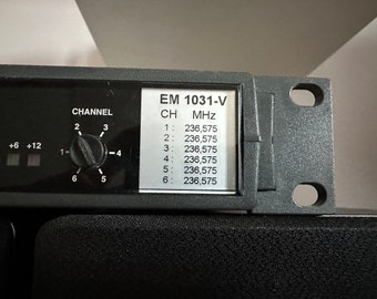 Sennheiser True Diversity Wireless Receiver EM 1031-V MHz  Professional Audio Equipment