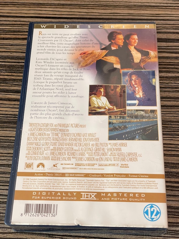 Buy Titanic Widescreen Vhs French Edition En Francais Superb  